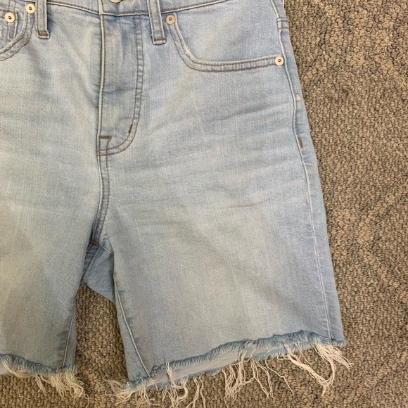 MADEWELL High-Rise Mid-Length Denim Shorts - Picture 8 of 10